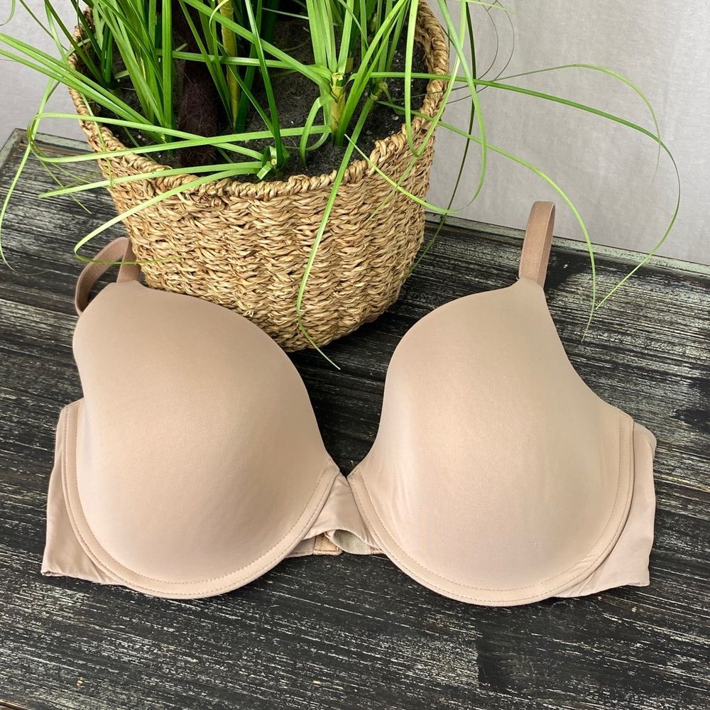 Victoria’s Secret Nude Lightly Lined T Shirt Demi Bra 36DD